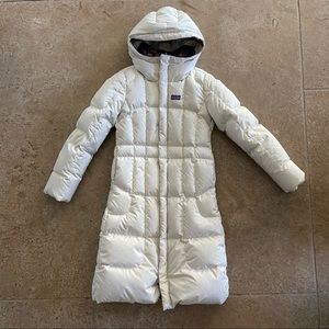 Patagonia puffer 3/4 length Girls sz M (10) goose down filled